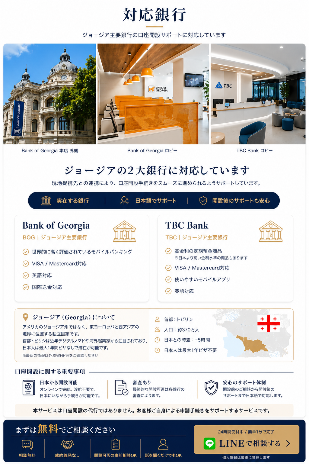 Bank of Georgia・TBC Bankイメージ